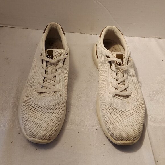 Size 9 Peter Millar Luxury Ivory Knit Upper Athletic Shoes VG Condition! No Box - Picture 3 of 11